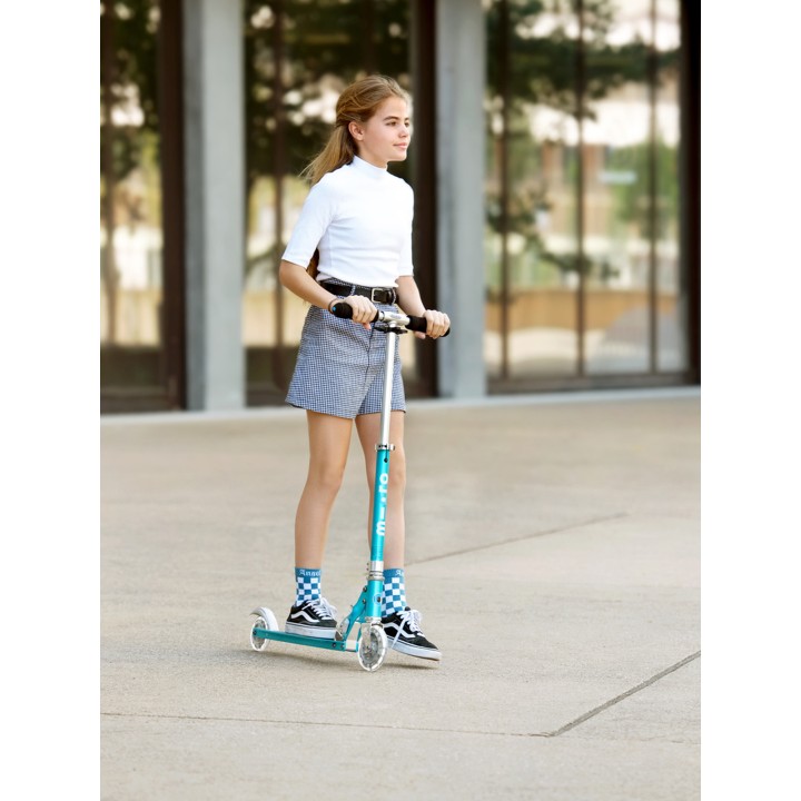 Trottinette Micro Sprite Bleu Océan Grip Rayé