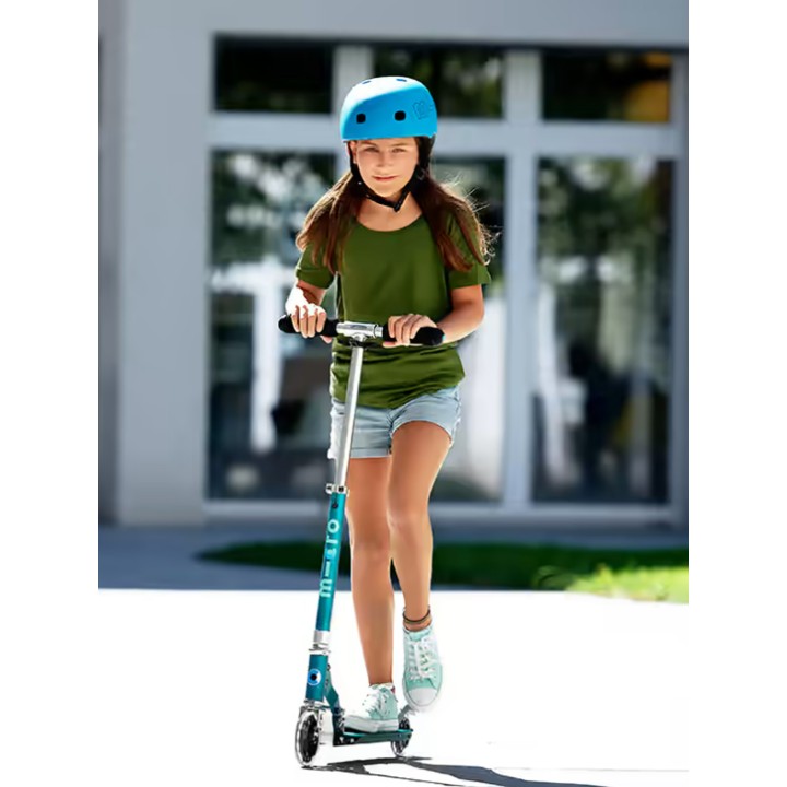 Trottinette Micro Sprite Bleu Saphir Grip Rayé