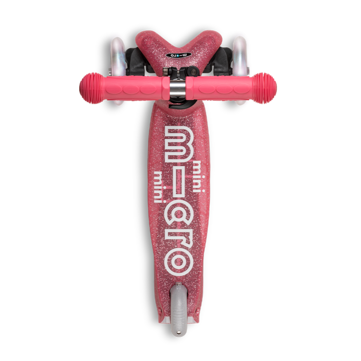 Trottinette enfant Mini Micro Deluxe Glitter Rose LED