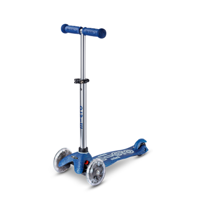 Trottinette enfant Mini Micro Deluxe Glitter Rose LED