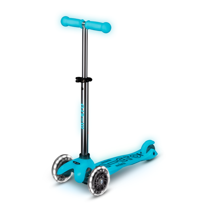 Trottinette enfant Mini Micro Deluxe Glow Aqua LED