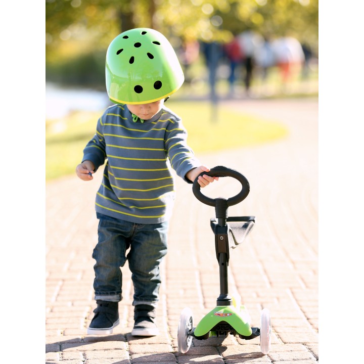 Trottinette mini micro 3en1 Deluxe vert – Pour des moments d’évasion avec votre enfant