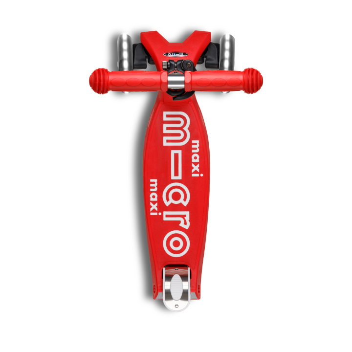 Trottinette enfant Maxi Micro Deluxe pliable Rouge LED