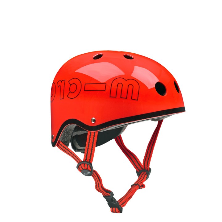Casque rouge brillant