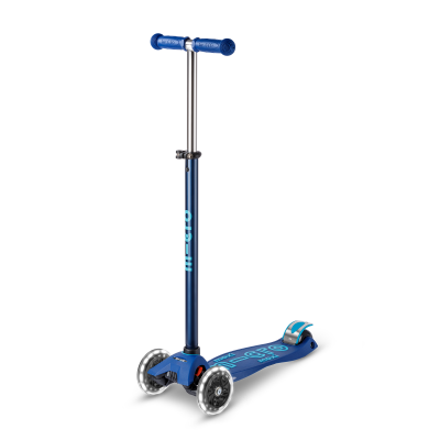 Trottinette enfant Maxi Micro Deluxe Bleu Navy LED