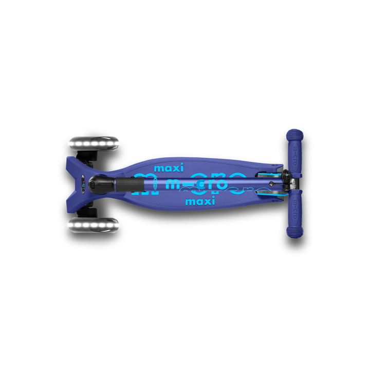 Trottinette enfant Maxi Micro Deluxe pliable Bleu Navy LED