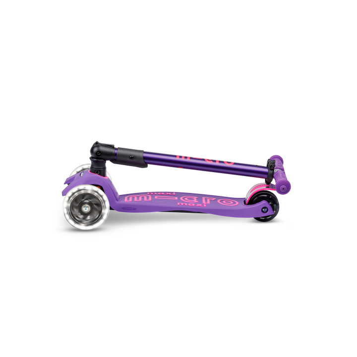 Trottinette enfant Maxi Micro Deluxe pliable Violet LED