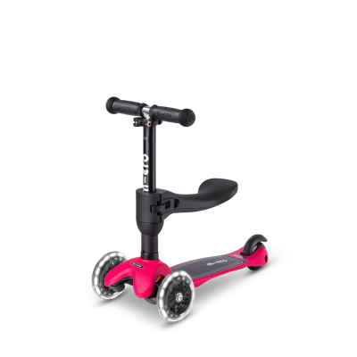 Trottinette évolutive Mini Micro 3en1 Lite Framboise LED