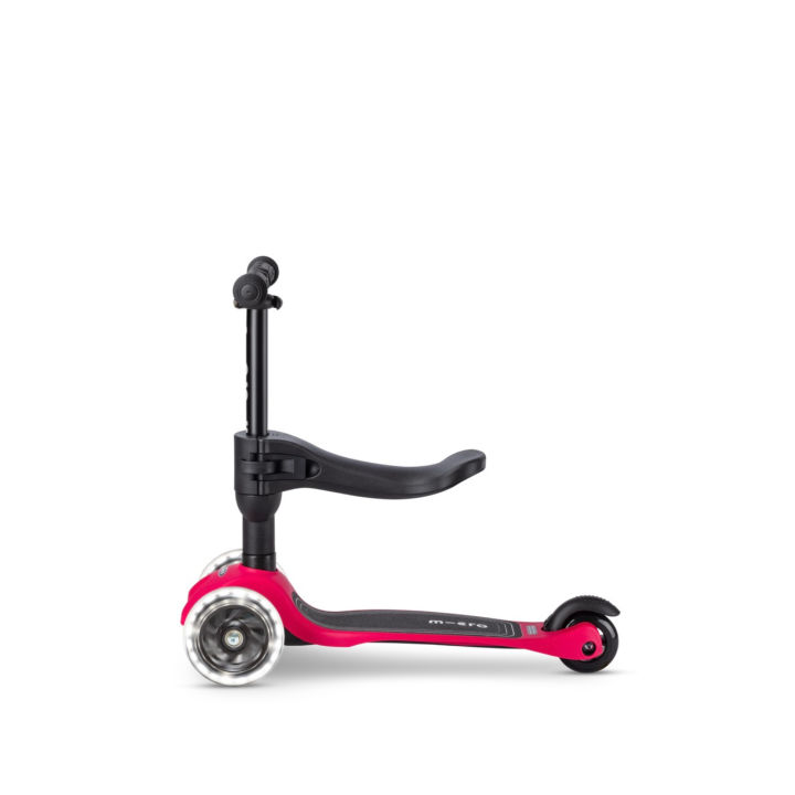 Trottinette évolutive Mini Micro 3en1 Lite Framboise LED