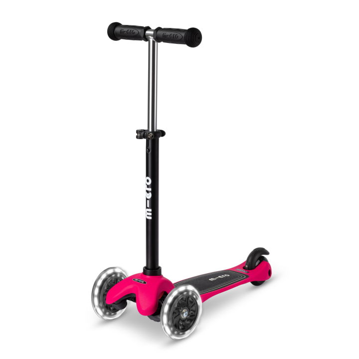 Trottinette évolutive Mini Micro 3en1 Lite Framboise LED