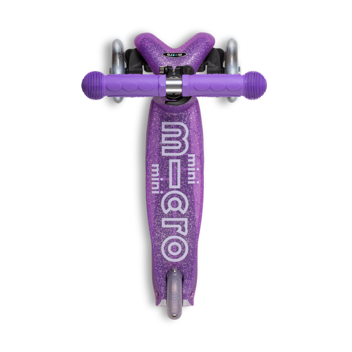 Trottinette enfant Mini Micro Deluxe Glitter Rose LED