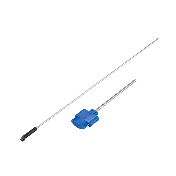Bouton poussoir bleu