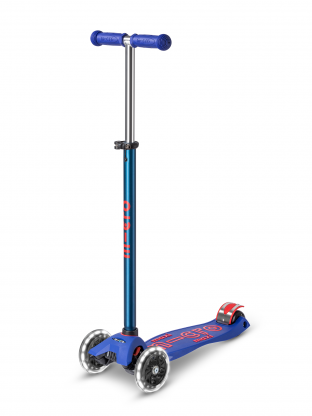 Trottinette enfant Maxi Micro Deluxe Bleu LED - Presque Parfaits