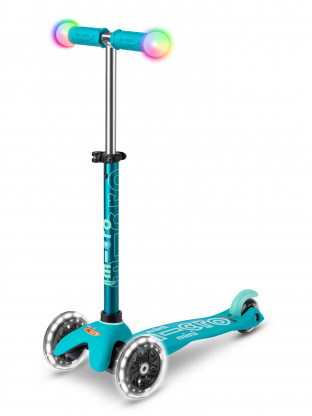 Trottinette 3 roues Mini Micro Deluxe Magic Aqua - Presque Parfaits