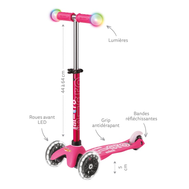 Trottinette 3 roues Mini Micro Deluxe Magique Aqua