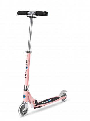 Trottinette enfant Micro Sprite Néon Rose LED - Presque Parfaits