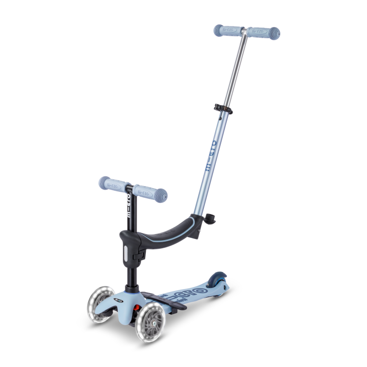 Trottinette Micro Mini2Grow 2.0 Bleu Ardoise LED