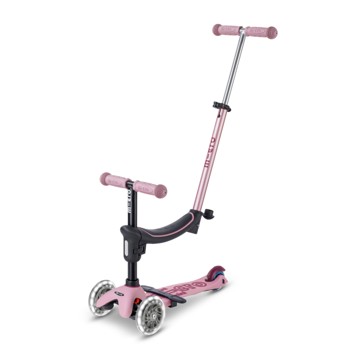 Trottinette Micro Mini2Grow 2.0 Rose Poudré LED