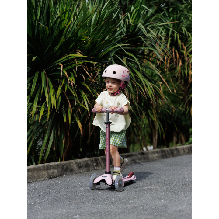 Trottinette Micro Mini2Grow 2.0 Rose Poudré LED