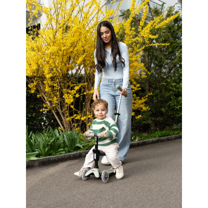 Trottinette Micro Mini2Grow 2.0 Vert Sauvage LED