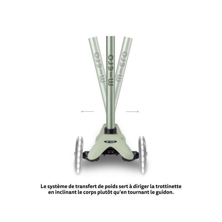 Trottinette Mini Micro Deluxe Rock & Go Vert Olive LED