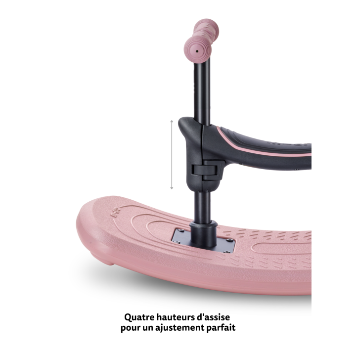 Trottinette Mini Micro Deluxe Rock & Go Rose Poudré LED