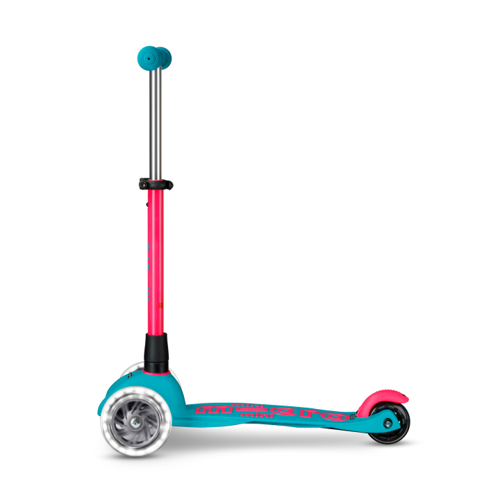 Trottinette 3 roues Mini Micro Deluxe Neon LED Marine Pink