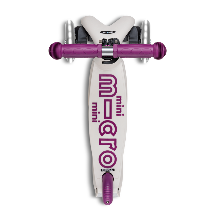 Trottinette 3 roues Mini Micro Deluxe Eco Pourpre LED