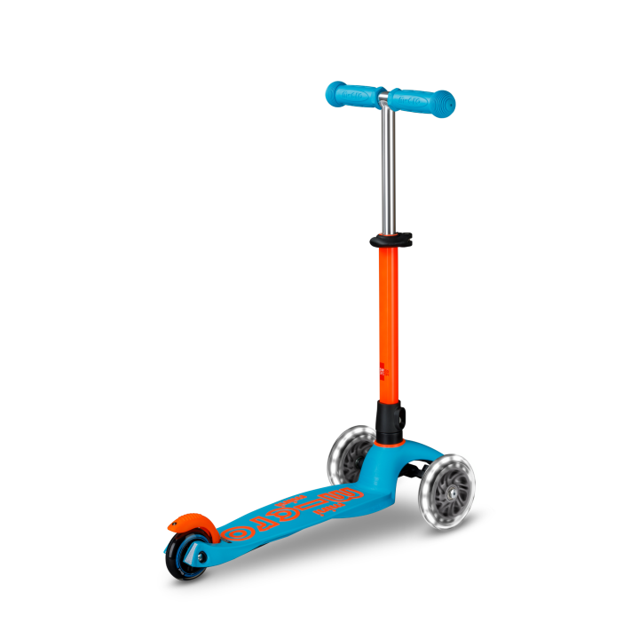 Trottinette 3 roues Mini Micro Deluxe Neon LED Sunset Orange