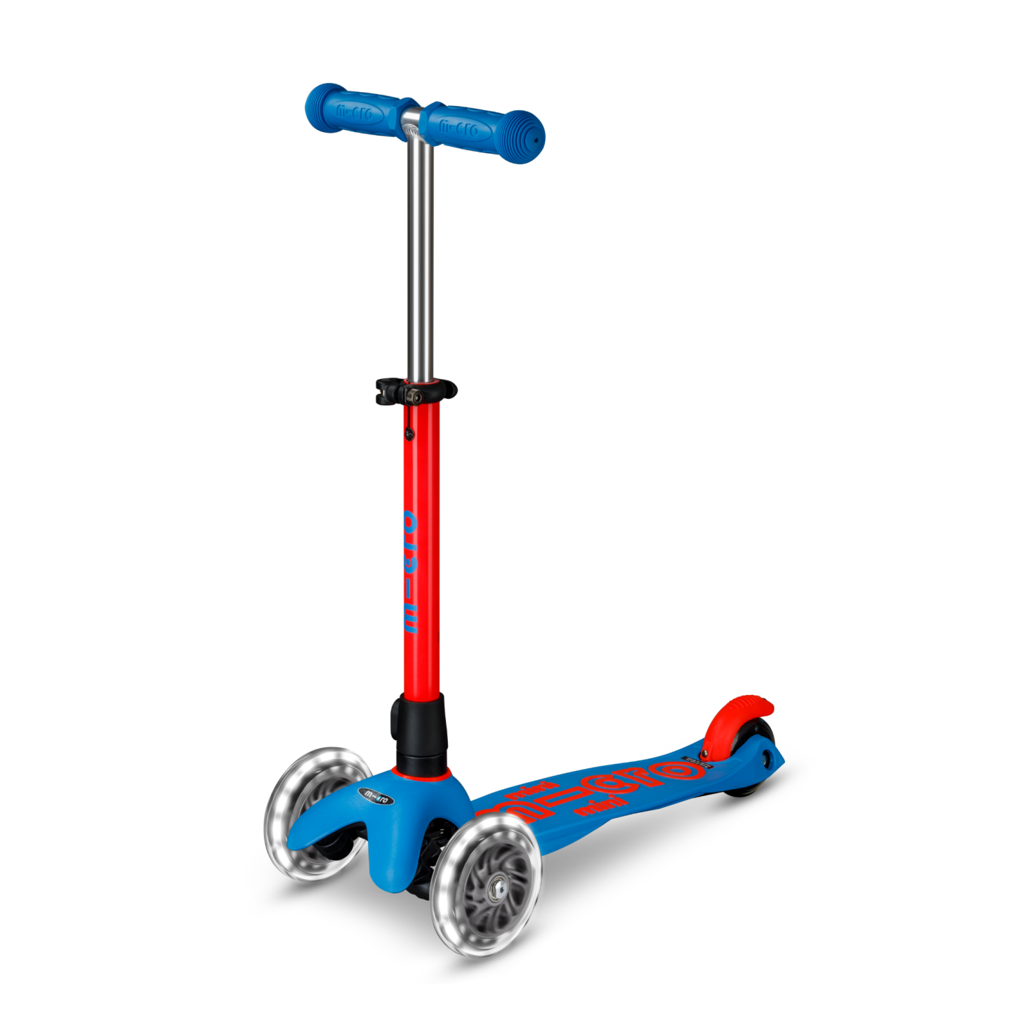 Trottinette 3 roues Mini Micro Deluxe Bleu Marine LED - Micro Mobility