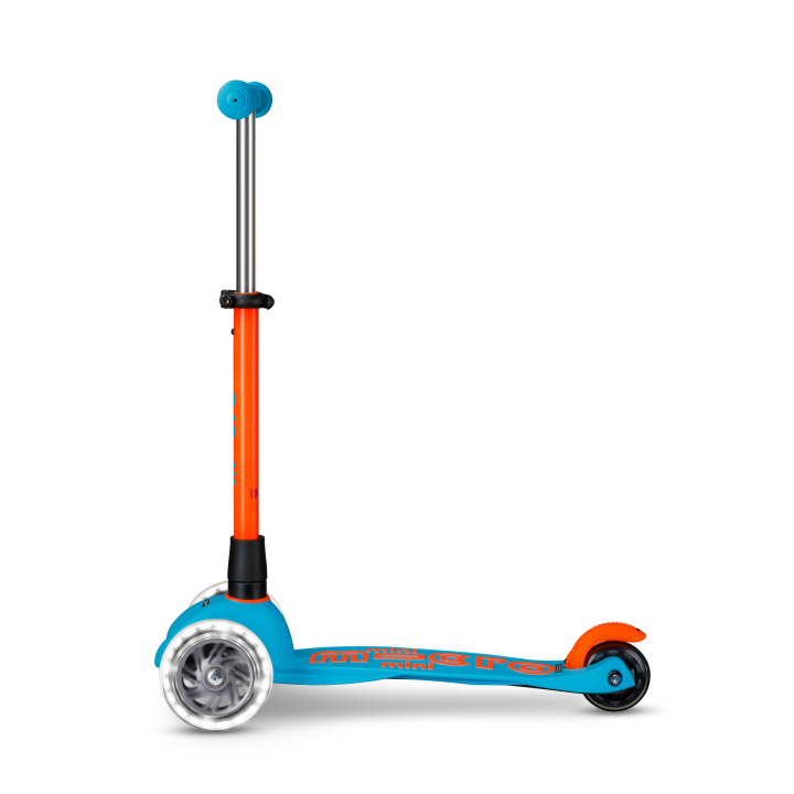 Trottinette 3 roues Mini Micro Deluxe Neon LED Sunset Orange