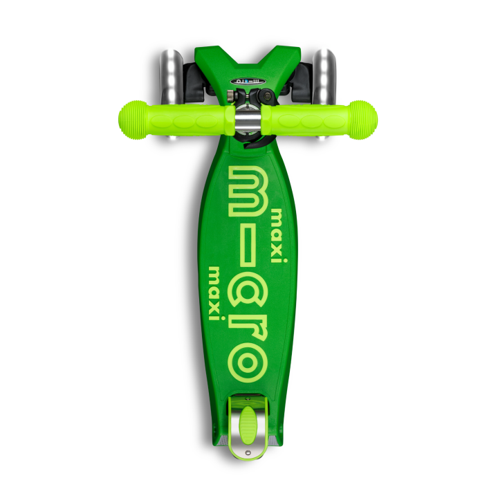 Trottinette enfant Maxi Micro Deluxe Néon Vert LED