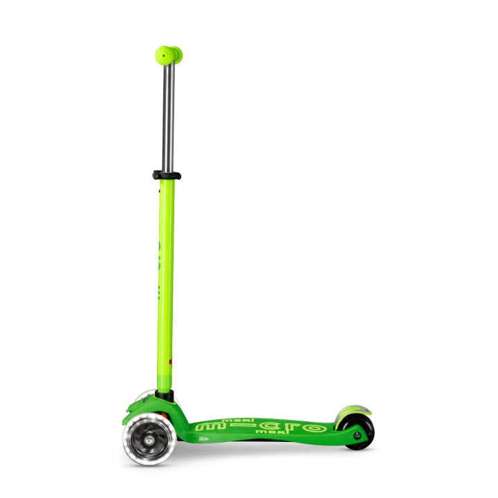 Trottinette enfant Maxi Micro Deluxe Néon Vert LED