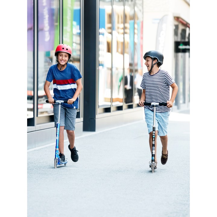 Trottinette Micro Sprite Bleu Saphir LED - Presque Parfaits