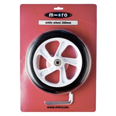 Roue blanche 200 mm