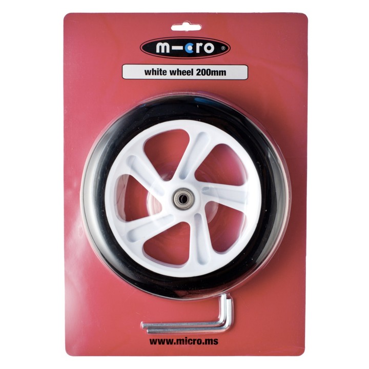 Roue blanche 200 mm