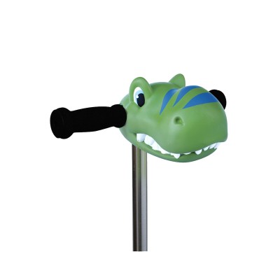 Tête de dino vert