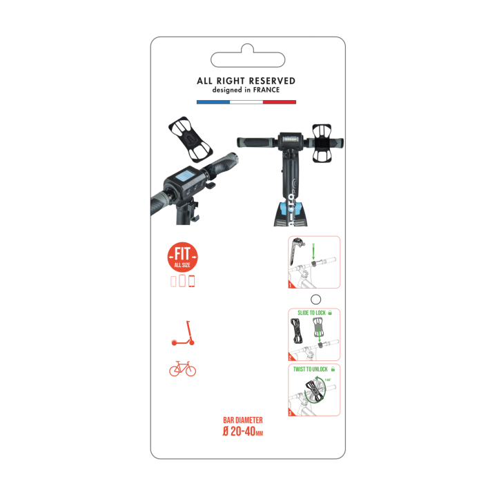 Support trottinette pour smartphone
