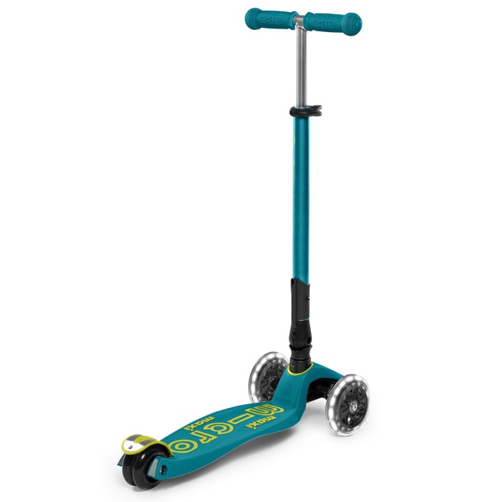 Trottinette Maxi Micro Deluxe pliable Bleu roues LED
