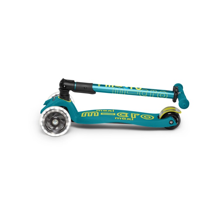 Trottinette Maxi Micro Deluxe pliable Bleu roues LED