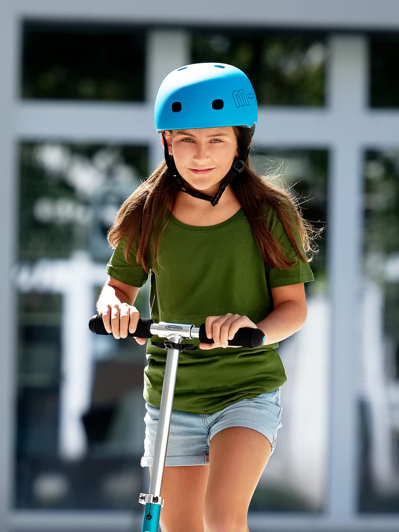 Skateboard Casque De Vélo pour Enfantes et Adultes Casque Trottinette  Electrique(Bleu M)