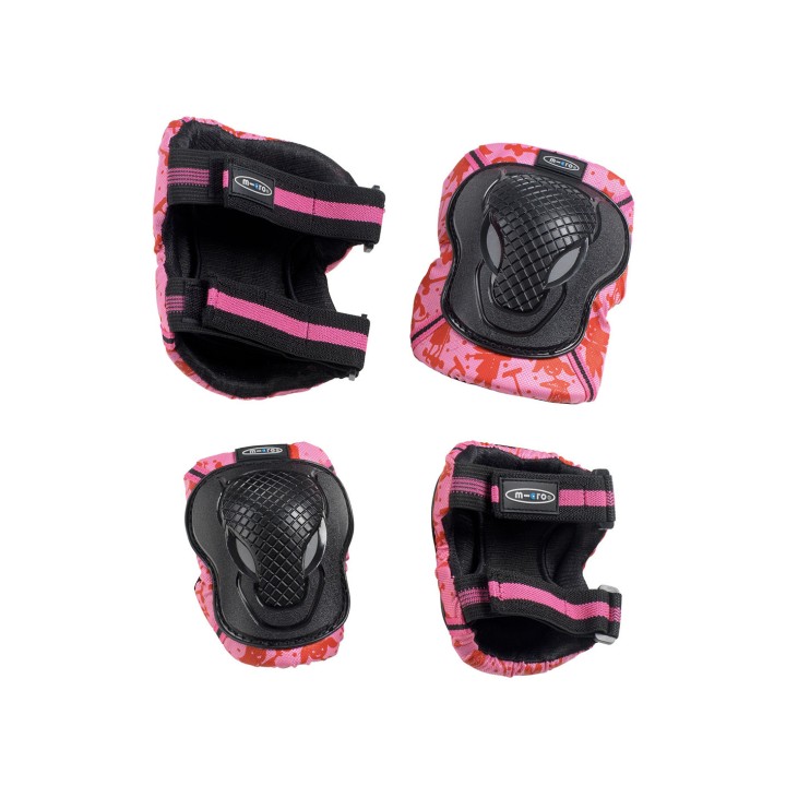 Kit coudières et genouillères Rose Taille L