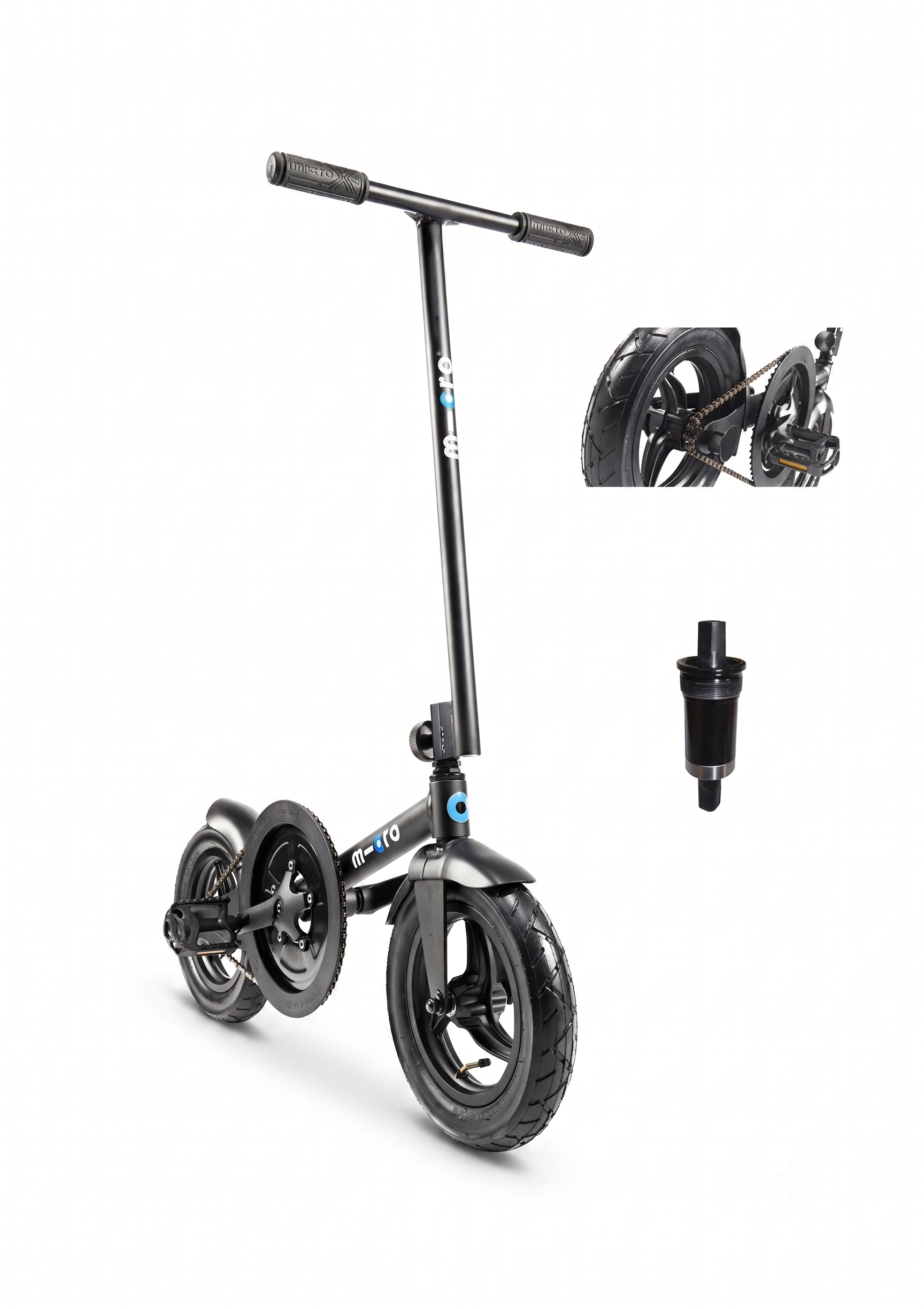 Emplacement des pièces détachées — Pedalflow Noir